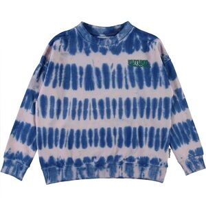 Molo Blue and White Tie-Dye Kids Sweatshirt